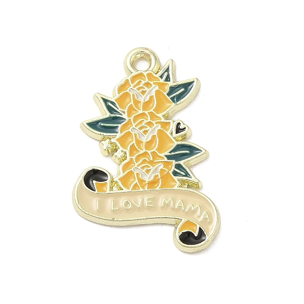 PandaHall Mother's Day Theme Alloy Enamel Pendants, Golden, Word I Love Mama, Flower, 27x18x1.5mm, Hole: 1.6mm Alloy+Enamel Flower
PandaHall Mother's Day Theme Alloy Enamel Pendants, Golden, Word I Love Mama, Flower, 27x18x1.5mm, Hole: 1.6mm Alloy+Enamel Flower
