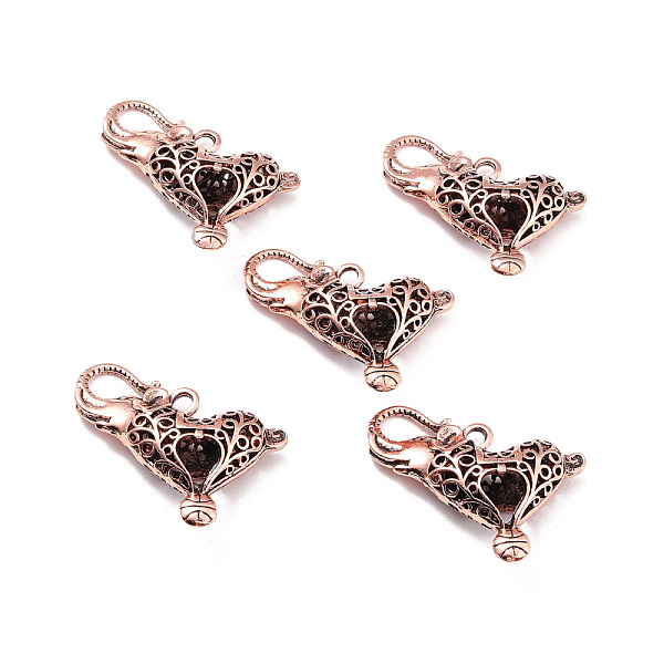 PandaHall Tibetan Style Alloy Pendants, Heart Shape Elephant with Basketball, Red Copper, 39x45x11mm, Hole: 4mm Alloy Elephant
PandaHall Tibetan Style Alloy Pendants, Heart Shape Elephant with Basketball, Red Copper, 39x45x11mm, Hole: 4mm Alloy Elephant