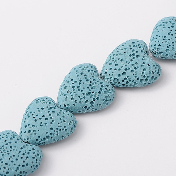 PandaHall Dyed Natural Lava Rock Bead Strands, Heart, Light Blue, 20~21x20~21x7~8mm, Hole: 1mm, about 20pcs/strand, 15.55 inch Lava Rock...
PandaHall Dyed Natural Lava Rock Bead Strands, Heart, Light Blue, 20~21x20~21x7~8mm, Hole: 1mm, about 20pcs/strand, 15.55 inch Lava Rock...
