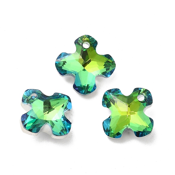 PandaHall Electroplated Glass Pendants, Back Plated, Faceted, Clover Charms, Yellow Green, 14x14x6mm, Hole: 1.2mm Glass Clover
PandaHall Electroplated Glass Pendants, Back Plated, Faceted, Clover Charms, Yellow Green, 14x14x6mm, Hole: 1.2mm Glass Clover