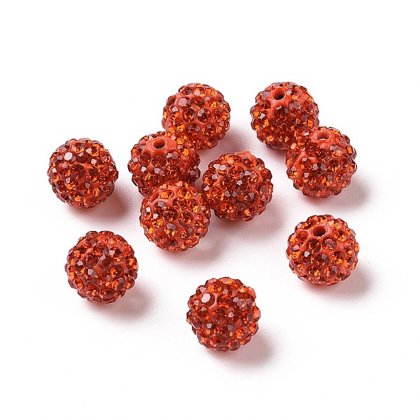 PandaHall Polymer Clay Rhinestone Beads, Grade A, Round, Pave Disco Ball Beads, Hyacinth, 10x9.5mm, Hole: 1.5mm Polymer Clay+Glass..., Red
PandaHall Polymer Clay Rhinestone Beads, Grade A, Round, Pave Disco Ball Beads, Hyacinth, 10x9.5mm, Hole: 1.5mm Polymer Clay+Glass..., Red