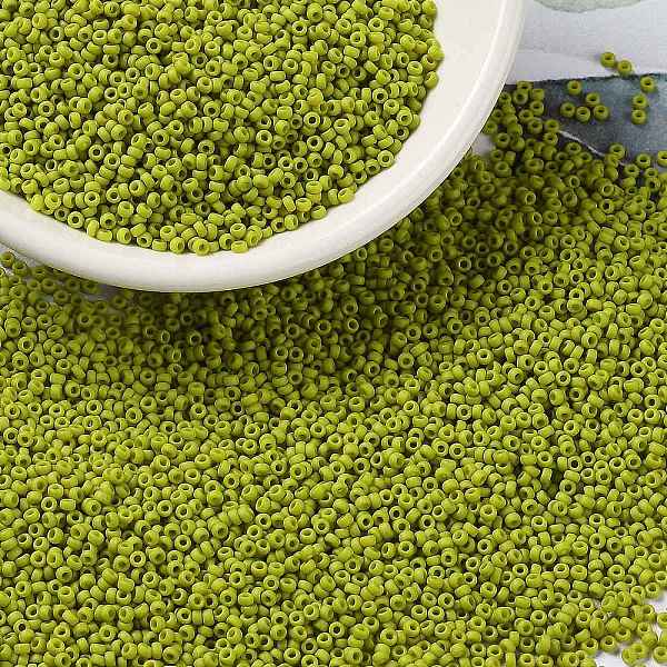PandaHall MIYUKI Round Rocailles Beads, Japanese Seed Beads, 15/0, (RR2316) Matte Opaque Lime, 1.5mm, Hole: 0.7mm, about 5555pcs/10g Glass..., Green
PandaHall MIYUKI Round Rocailles Beads, Japanese Seed Beads, 15/0, (RR2316) Matte Opaque Lime, 1.5mm, Hole: 0.7mm, about 5555pcs/10g Glass..., Green