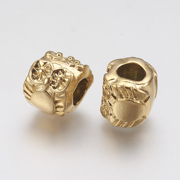 PandaHall Ion Plating(IP) 304 Stainless Steel European Beads, Large Hole Beads, Owl, Golden, 10x9x11mm, Hole: 5mm 304 Stainless Steel Owl
PandaHall Ion Plating(IP) 304 Stainless Steel European Beads, Large Hole Beads, Owl, Golden, 10x9x11mm, Hole: 5mm 304 Stainless Steel Owl