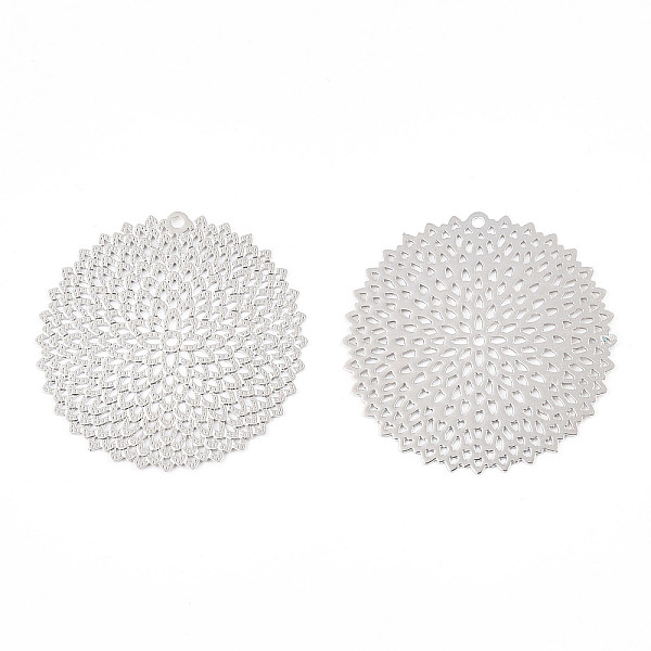 PandaHall Rack Plating Brass Filigree Pendants, Long-Lasting Plated, Flat Round, Nickel Free, Platinum, 32x0.4mm, Hole: 1.2mm Brass Flat...
PandaHall Rack Plating Brass Filigree Pendants, Long-Lasting Plated, Flat Round, Nickel Free, Platinum, 32x0.4mm, Hole: 1.2mm Brass Flat...
