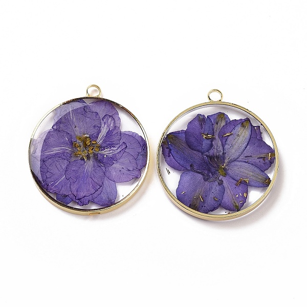 PandaHall Transparent Clear Epoxy Resin Pendants, with Edge Golden Plated Brass Loops and Gold Foil, Flat Round Charms with Inner Flower...
PandaHall Transparent Clear Epoxy Resin Pendants, with Edge Golden Plated Brass Loops and Gold Foil, Flat Round Charms with Inner Flower...