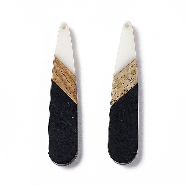 PandaHall Opaque Resin & Walnut Wood Big Pendants, Teardrop Charms, Black, 53.5x11x3.5mm, Hole: 1.4mm Resin+Wood Teardrop Black
PandaHall Opaque Resin & Walnut Wood Big Pendants, Teardrop Charms, Black, 53.5x11x3.5mm, Hole: 1.4mm Resin+Wood Teardrop Black