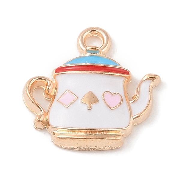 PandaHall Alloy Enamel Pendants, Light Gold, Teapot Charm, White, 17x17.5x3mm, Hole: 1.8mm Alloy+Enamel Others White
PandaHall Alloy Enamel Pendants, Light Gold, Teapot Charm, White, 17x17.5x3mm, Hole: 1.8mm Alloy+Enamel Others White