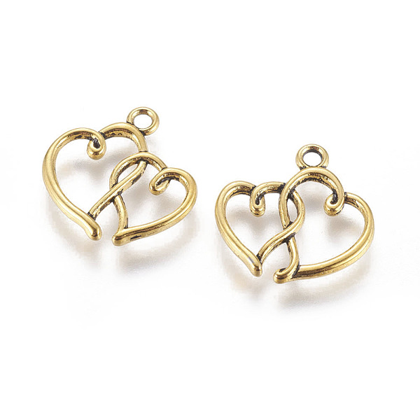 PandaHall Tibetan Style Alloy Pendants, Cadmium Free & Lead Free, Heart, Antique Golden, 20x19x2mm Alloy Heart
PandaHall Tibetan Style Alloy Pendants, Cadmium Free & Lead Free, Heart, Antique Golden, 20x19x2mm Alloy Heart