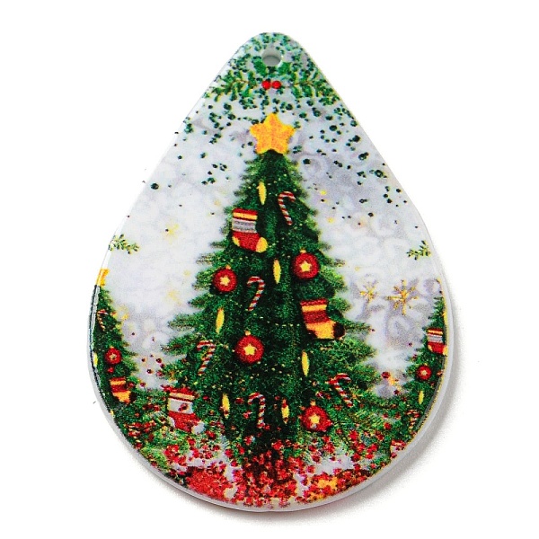 PandaHall Christmas Theme Acrylic Pendants, Teardrop, Christmas Tree, 47.5x35x2.5mm, Hole: 1.8mm Acrylic Christmas Tree Green
PandaHall Christmas Theme Acrylic Pendants, Teardrop, Christmas Tree, 47.5x35x2.5mm, Hole: 1.8mm Acrylic Christmas Tree Green