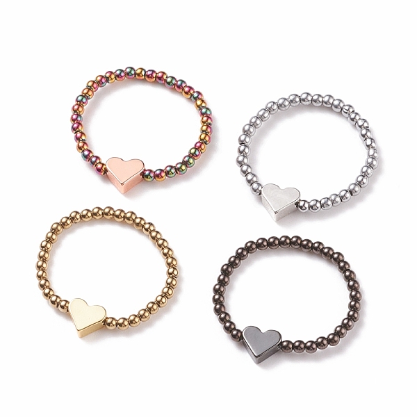 PandaHall Glass Beaded Finger Ring with Brass Heart for Women, Mixed Color, US Size 12 3/4(22mm) Glass Multicolor
PandaHall Glass Beaded Finger Ring with Brass Heart for Women, Mixed Color, US Size 12 3/4(22mm) Glass Multicolor