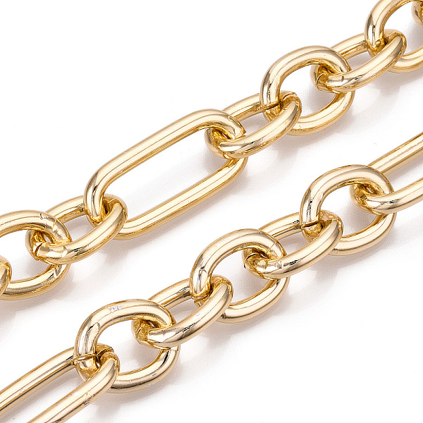 PandaHall Aluminum Figaro Chain, Unwelded, Light Gold, 36.5x17x4mm, Small Oval: 21.8x17x4mm Aluminum
PandaHall Aluminum Figaro Chain, Unwelded, Light Gold, 36.5x17x4mm, Small Oval: 21.8x17x4mm Aluminum