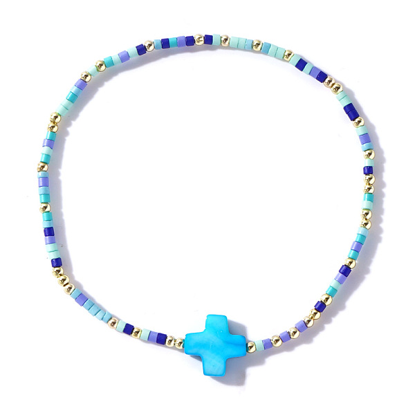 PandaHall Bohemian Style Colorful Beaded Handmade Glass Cross Link Bracelet for Women Glass
PandaHall Bohemian Style Colorful Beaded Handmade Glass Cross Link Bracelet for Women Glass