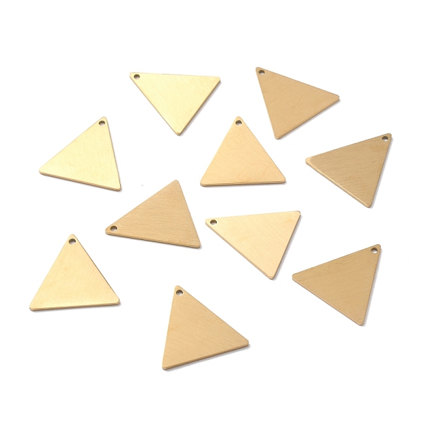 PandaHall Ion Plating(IP) 304 Stainless Steel Pendants, Double Side Drawbench, Stamping Blank Tag, Triangle, Golden, 20x20x1mm, Hole: 1.5mm...
PandaHall Ion Plating(IP) 304 Stainless Steel Pendants, Double Side Drawbench, Stamping Blank Tag, Triangle, Golden, 20x20x1mm, Hole: 1.5mm...