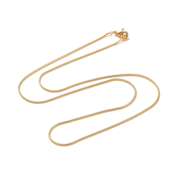 PandaHall Brass Square Snake Chain Necklaces, with Lobster Claw Clasps, Real 18K Gold Plated, 17.7 inch(45cm) Brass
PandaHall Brass Square Snake Chain Necklaces, with Lobster Claw Clasps, Real 18K Gold Plated, 17.7 inch(45cm) Brass