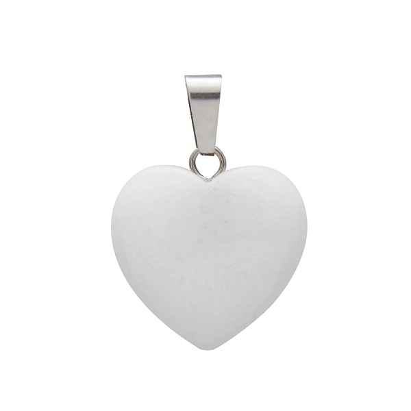 PandaHall Natural White Jade Charms, with Silver Tone Metal Findings, Heart, 16x6mm White Jade Heart
PandaHall Natural White Jade Charms, with Silver Tone Metal Findings, Heart, 16x6mm White Jade Heart