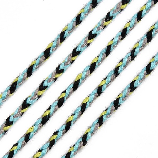 PandaHall Polyester Braided Cords, Medium Turquoise, 2mm, about 100yard/bundle(91.44m/bundle) Polyester
PandaHall Polyester Braided Cords, Medium Turquoise, 2mm, about 100yard/bundle(91.44m/bundle) Polyester