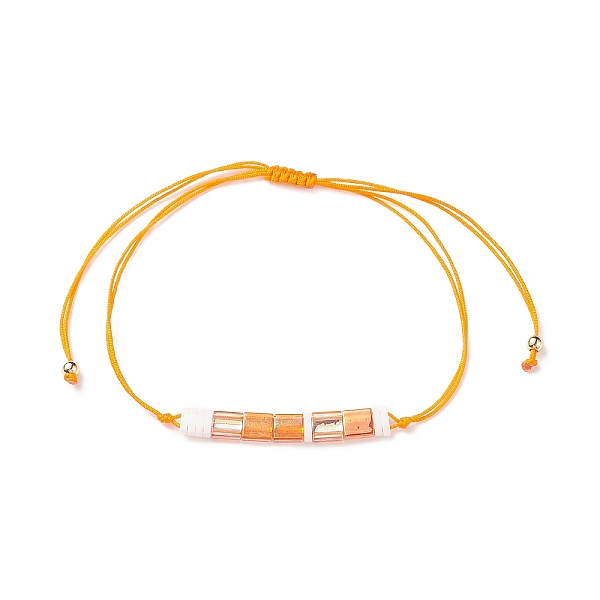 PandaHall Glass Seed Link Bracelet, Morse Code Secret Message Lucky Gift for Women, Orange, Link: 33.5x4.5x2mm, Inner Diameter: 3-3/4 inch...
PandaHall Glass Seed Link Bracelet, Morse Code Secret Message Lucky Gift for Women, Orange, Link: 33.5x4.5x2mm, Inner Diameter: 3-3/4 inch...