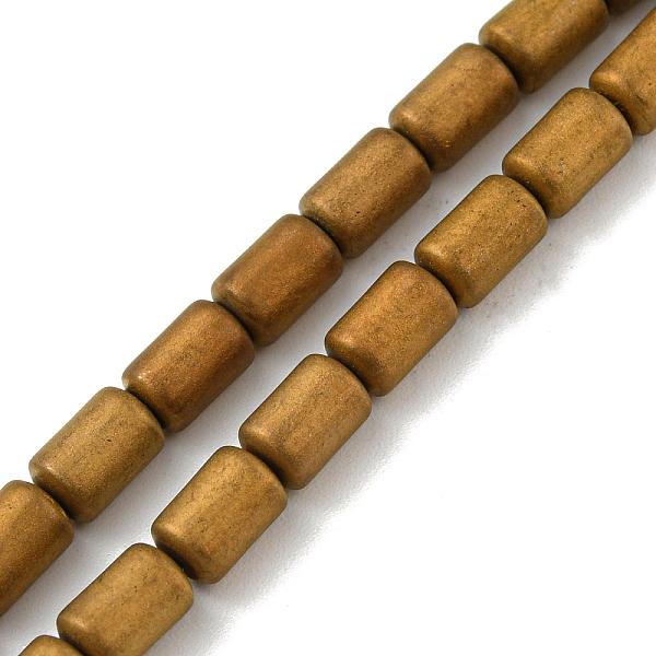 PandaHall Electroplated Synthetic Non-magnetic Hematite Beads Strands, Frosted, Column, Golden Plated, 3.7~3.8x5.8~5.9mm, Hole: 0.8mm, about...
PandaHall Electroplated Synthetic Non-magnetic Hematite Beads Strands, Frosted, Column, Golden Plated, 3.7~3.8x5.8~5.9mm, Hole: 0.8mm, about...