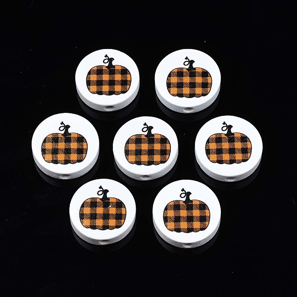 PandaHall Autumn Theme Printed Natural Wood Beads, Flat Round with Tartan Pumpkin Pattern, Dark Orange, 19~20x5.9mm, Hole: 2~2.2mm Schima...
PandaHall Autumn Theme Printed Natural Wood Beads, Flat Round with Tartan Pumpkin Pattern, Dark Orange, 19~20x5.9mm, Hole: 2~2.2mm Schima...