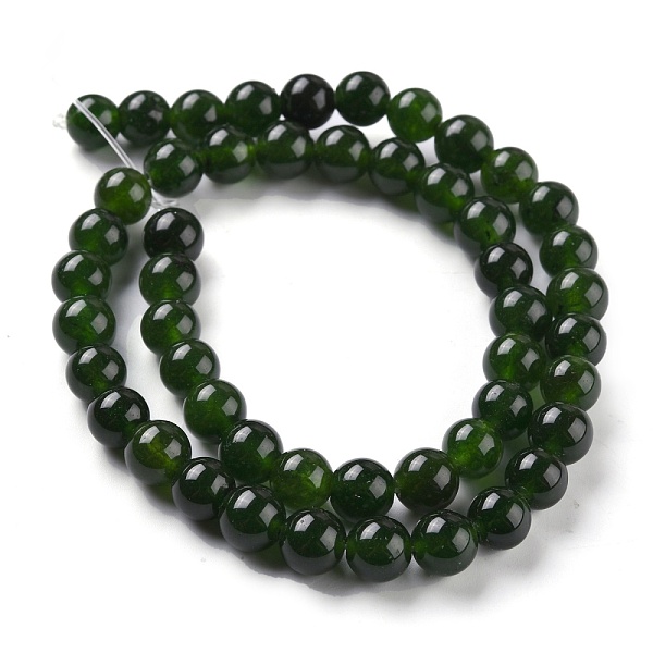 PandaHall Natural White Jade Beads, Round, Dyed, Dark Green, 8mm, Hole: 1mm, about 49pcs/strand, 15.16''(38.5cm) White Jade Round
PandaHall Natural White Jade Beads, Round, Dyed, Dark Green, 8mm, Hole: 1mm, about 49pcs/strand, 15.16''(38.5cm) White Jade Round
