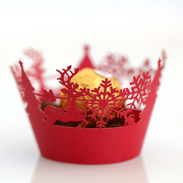 PandaHall Cupcake Wrappers, Laser Cut Paper Liners Holders, for Christmas Party Wedding Birthday Decoration, Red, 80x50mm Paper Others Red
PandaHall Cupcake Wrappers, Laser Cut Paper Liners Holders, for Christmas Party Wedding Birthday Decoration, Red, 80x50mm Paper Others Red