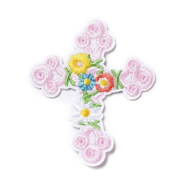 PandaHall Computerized Embroidery Cloth Iron on/Sew on Patches, Costume Accessories, Cross with Flower, Pink, 66x55.5x1.5mm Cloth Cross Pink
PandaHall Computerized Embroidery Cloth Iron on/Sew on Patches, Costume Accessories, Cross with Flower, Pink, 66x55.5x1.5mm Cloth Cross Pink