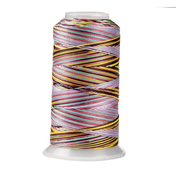 PandaHall Segment Dyed Round Polyester Sewing Thread, for Hand & Machine Sewing, Tassel Embroidery, Colorful, 3-Ply 0.2mm, about 1000m/roll...
PandaHall Segment Dyed Round Polyester Sewing Thread, for Hand & Machine Sewing, Tassel Embroidery, Colorful, 3-Ply 0.2mm, about 1000m/roll...