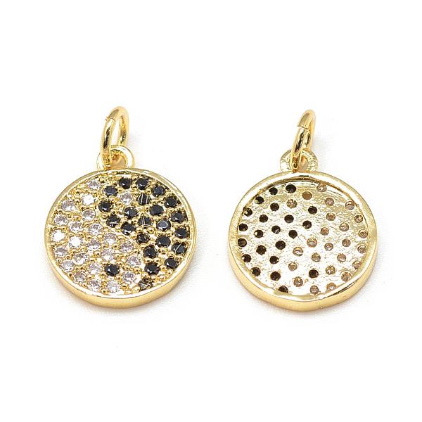 PandaHall Feng Shui DIY Brass Micro Pave Cubic Zirconia Charms, Flat Round with Yin Yang, Golden, 14x12x2mm, Hole: 3mm Brass+Cubic Zirconia...
PandaHall Feng Shui DIY Brass Micro Pave Cubic Zirconia Charms, Flat Round with Yin Yang, Golden, 14x12x2mm, Hole: 3mm Brass+Cubic Zirconia...