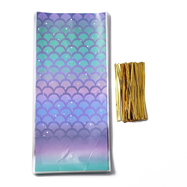 PandaHall 100Pcs OPP Plastic Bags, with 100Pcs Twist Ties, Rectangle with Scales Pattern, Colorful, Bag: 27.6x12.4cm Plastic Fish
PandaHall 100Pcs OPP Plastic Bags, with 100Pcs Twist Ties, Rectangle with Scales Pattern, Colorful, Bag: 27.6x12.4cm Plastic Fish