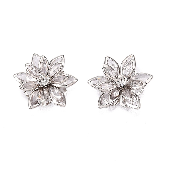 PandaHall Acrylic Rhinestone Flower Flat Back Cabochons, with Brass Findings, Platinum, Clear, 24x7mm Acrylic Rhinestone Flower Clear
PandaHall Acrylic Rhinestone Flower Flat Back Cabochons, with Brass Findings, Platinum, Clear, 24x7mm Acrylic Rhinestone Flower Clear