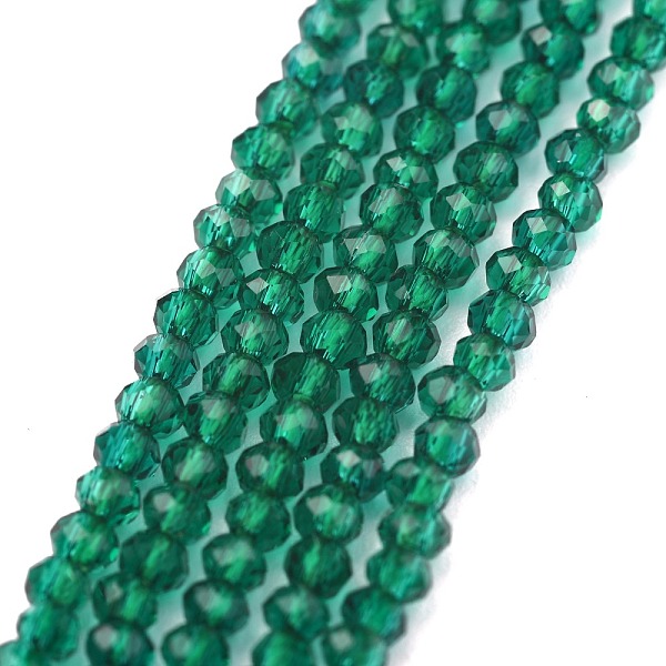 PandaHall Electroplate Glass Beads Strands, Pearl Luster Plated, Faceted, Abacus, Sea Green, 2x1.5~1.6mm, Hole: 0.8mm, about 235pcs/Strand...
PandaHall Electroplate Glass Beads Strands, Pearl Luster Plated, Faceted, Abacus, Sea Green, 2x1.5~1.6mm, Hole: 0.8mm, about 235pcs/Strand...