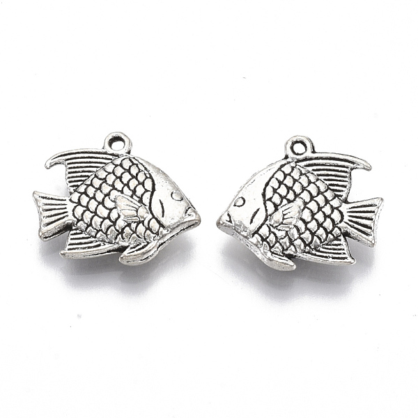 PandaHall Tibetan Style Alloy Pendants, Cadmium Free & Lead Free, Tropical Fish, Antique Silver, 16x18x4mm, Hole: 1.2mm Alloy Fish
PandaHall Tibetan Style Alloy Pendants, Cadmium Free & Lead Free, Tropical Fish, Antique Silver, 16x18x4mm, Hole: 1.2mm Alloy Fish