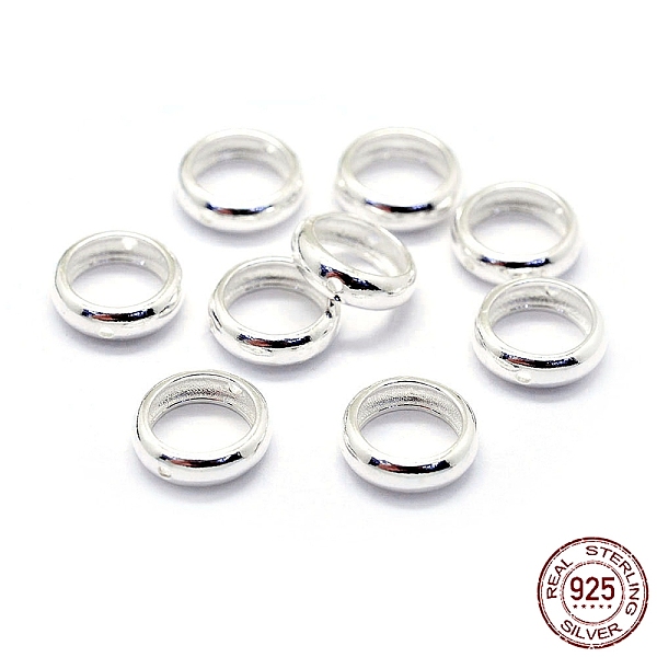 PandaHall 925 Sterling Silver Bead Frames, Ring, Silver, 11x3.5mm, Hole: 1mm Sterling Silver Ring Silver
PandaHall 925 Sterling Silver Bead Frames, Ring, Silver, 11x3.5mm, Hole: 1mm Sterling Silver Ring Silver