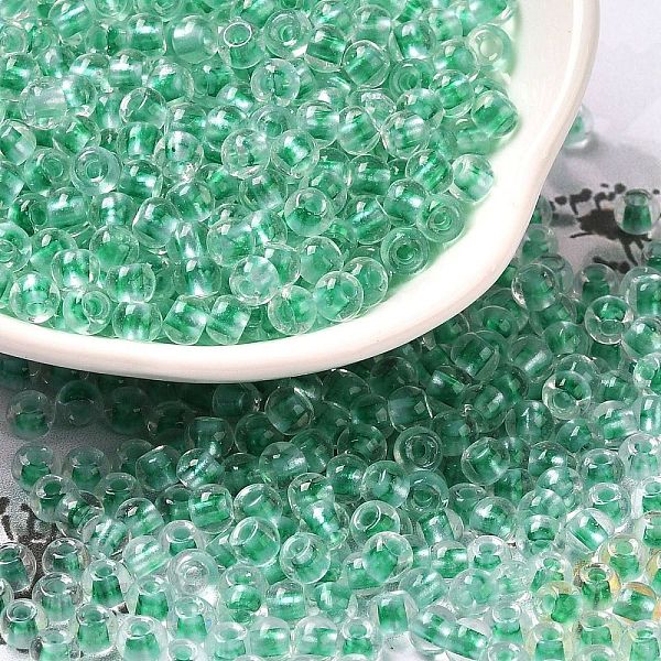 PandaHall Transparent Glass Round Seed Beads, Inside Colours, Round, Medium Spring Green, 6/0, 4x3mm, Hole: 1.2mm, about 7258pcs/pound Glass
PandaHall Transparent Glass Round Seed Beads, Inside Colours, Round, Medium Spring Green, 6/0, 4x3mm, Hole: 1.2mm, about 7258pcs/pound Glass