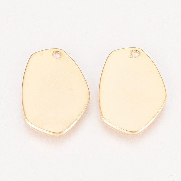 PandaHall Brass Pendants, Real 18K Gold Plated, 20~20.5x14~14.5x1mm, Hole: 1mm Brass Others
PandaHall Brass Pendants, Real 18K Gold Plated, 20~20.5x14~14.5x1mm, Hole: 1mm Brass Others