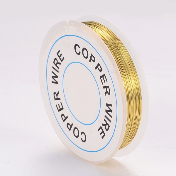 PandaHall Round Copper Jewelry Wire, Gold, 0.3mm, about 65.61 Feet(20m)/roll Copper Round Gold
PandaHall Round Copper Jewelry Wire, Gold, 0.3mm, about 65.61 Feet(20m)/roll Copper Round Gold