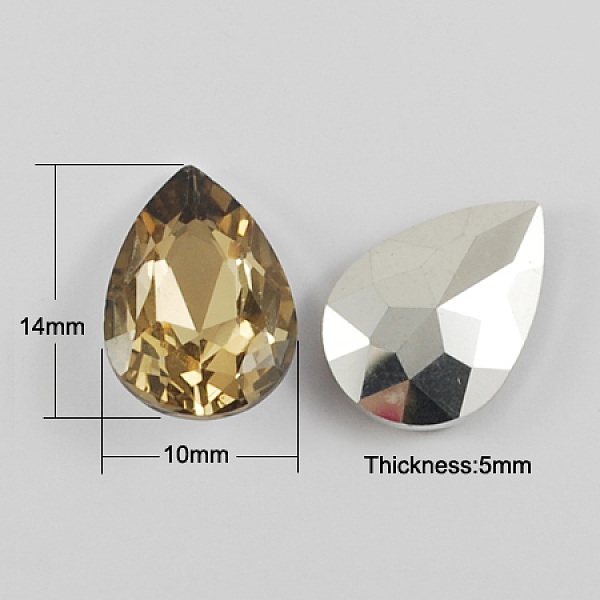 PandaHall Glass Pointed Back Rhinestone, Back Plated, Faceted, Teardrop, Pale Goldenrod, 14x10x5mm Glass Rhinestone Teardrop Yellow
PandaHall Glass Pointed Back Rhinestone, Back Plated, Faceted, Teardrop, Pale Goldenrod, 14x10x5mm Glass Rhinestone Teardrop Yellow