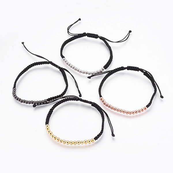 PandaHall Adjustable Brass Braided Beaded Bracelets, Nylon Cord Square Knot Bracelet, Mixed Color, 2 inch(5cm), 4mm Nylon
PandaHall Adjustable Brass Braided Beaded Bracelets, Nylon Cord Square Knot Bracelet, Mixed Color, 2 inch(5cm), 4mm Nylon