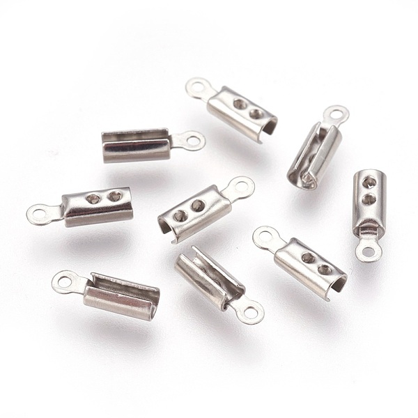 PandaHall 304 Stainless Steel Folding Crimp Ends, Fold Over Crimp Cord Ends, Stainless Steel Color, 10x3x2.5mm, Hole: 1mm, Inner Diameter...
PandaHall 304 Stainless Steel Folding Crimp Ends, Fold Over Crimp Cord Ends, Stainless Steel Color, 10x3x2.5mm, Hole: 1mm, Inner Diameter...