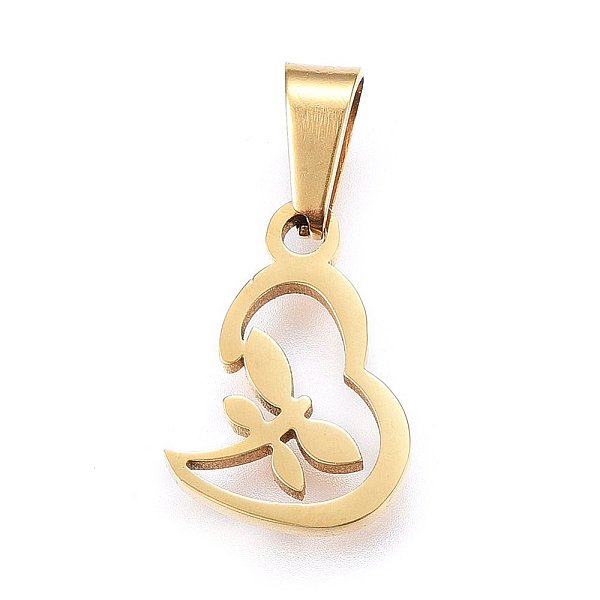 PandaHall 304 Stainless Steel Pendants, Dragonfly with Heart, Golden, 17x12x1.2mm, Hole: 8x3mm 304 Stainless Steel Dragonfly
PandaHall 304 Stainless Steel Pendants, Dragonfly with Heart, Golden, 17x12x1.2mm, Hole: 8x3mm 304 Stainless Steel Dragonfly