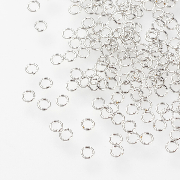 PandaHall 304 Stainless Steel Open Jump Rings, Nickel Free, Real Platinum Plated, Stainless Steel Color, 24 Gauge, 2.5x0.5mm, Inner Diameter...
PandaHall 304 Stainless Steel Open Jump Rings, Nickel Free, Real Platinum Plated, Stainless Steel Color, 24 Gauge, 2.5x0.5mm, Inner Diameter...