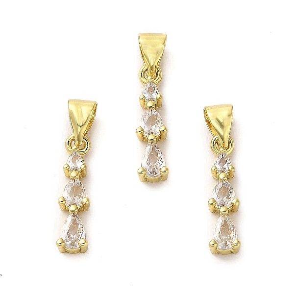 PandaHall Rack Plating Real 18K Gold Plated Brass Pendants, with Cubic Zirconia, Long-Lasting Plated, Lead Free & Cadmium Free, Teardrop..., Clear
PandaHall Rack Plating Real 18K Gold Plated Brass Pendants, with Cubic Zirconia, Long-Lasting Plated, Lead Free & Cadmium Free, Teardrop..., Clear