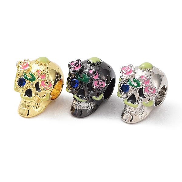 PandaHall Rack Plating Brass European Beads, with Cubic Zirconia & Enamel, Large Hole Beads, Lead Free & Cadmium Free, Long-Lasting Plated...
PandaHall Rack Plating Brass European Beads, with Cubic Zirconia & Enamel, Large Hole Beads, Lead Free & Cadmium Free, Long-Lasting Plated...