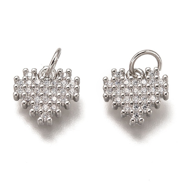 PandaHall Brass Micro Pave Clear Cubic Zirconia Charms, Cadmium Free & Lead Free, Long-Lasting Plated, Heart, Platinum, 9x10x2mm, Hole: 3mm...
PandaHall Brass Micro Pave Clear Cubic Zirconia Charms, Cadmium Free & Lead Free, Long-Lasting Plated, Heart, Platinum, 9x10x2mm, Hole: 3mm...