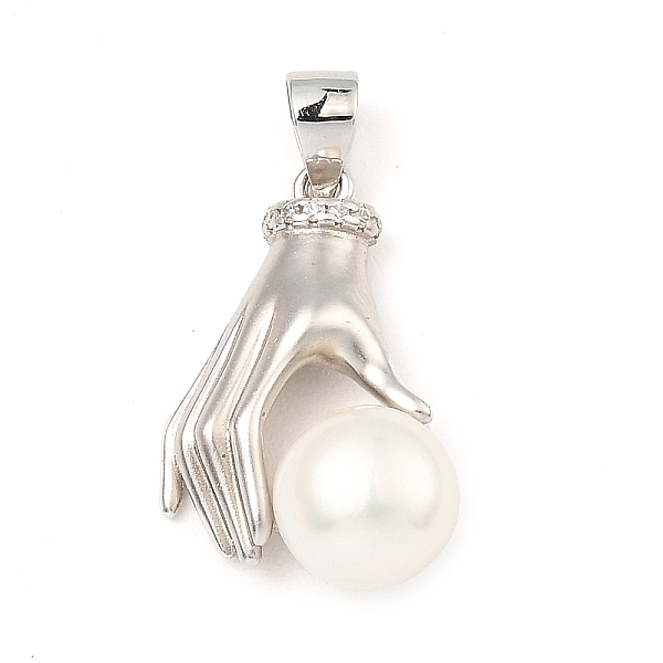 PandaHall Rhodium Plated 925 Sterling Silver Pendants, with Natural Pearl Beads, Hand Charms, with S925 Stamp, Real Platinum Plated...
PandaHall Rhodium Plated 925 Sterling Silver Pendants, with Natural Pearl Beads, Hand Charms, with S925 Stamp, Real Platinum Plated...