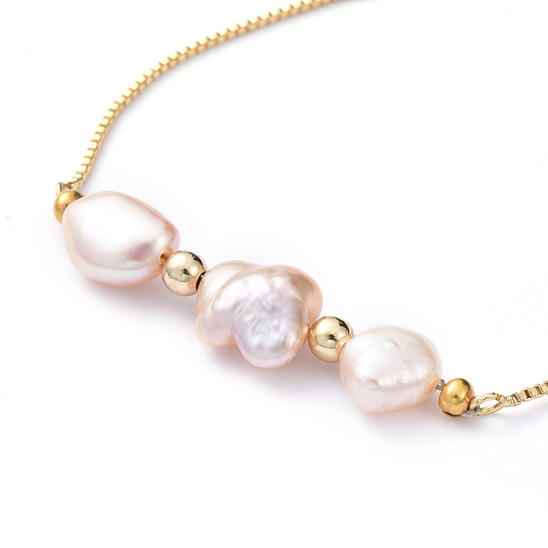 PandaHall Adjustable Brass Slider Bracelets, Bolo Bracelets, with Natural Pearl Beads, Cubic Zirconia and Brass Beads, Golden, 10-5/8 inch...
PandaHall Adjustable Brass Slider Bracelets, Bolo Bracelets, with Natural Pearl Beads, Cubic Zirconia and Brass Beads, Golden, 10-5/8 inch...