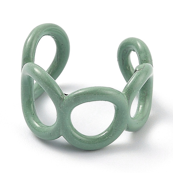 PandaHall Alloy Enamel Cuff Rings, Open Rings, Round Ring, Dark Sea Green, US Size 6(16.5mm) Alloy
PandaHall Alloy Enamel Cuff Rings, Open Rings, Round Ring, Dark Sea Green, US Size 6(16.5mm) Alloy