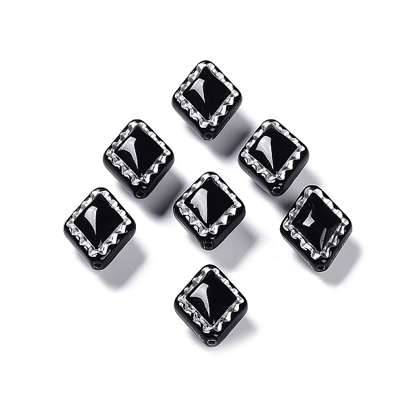 PandaHall Opaque Acrylic Beads, Metal Enlaced, Rhombus, Black, 18x14x9.5mm, Hole: 1.5mm Acrylic Rhombus Black
PandaHall Opaque Acrylic Beads, Metal Enlaced, Rhombus, Black, 18x14x9.5mm, Hole: 1.5mm Acrylic Rhombus Black