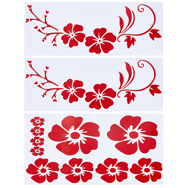 PandaHall Gorgecraft 3Pcs 2 Styles PET Cartoon Self Adhesive Car Stickers, Waterproof Floral Car Decorative Decals for Car Decoration, Red...
PandaHall Gorgecraft 3Pcs 2 Styles PET Cartoon Self Adhesive Car Stickers, Waterproof Floral Car Decorative Decals for Car Decoration, Red...