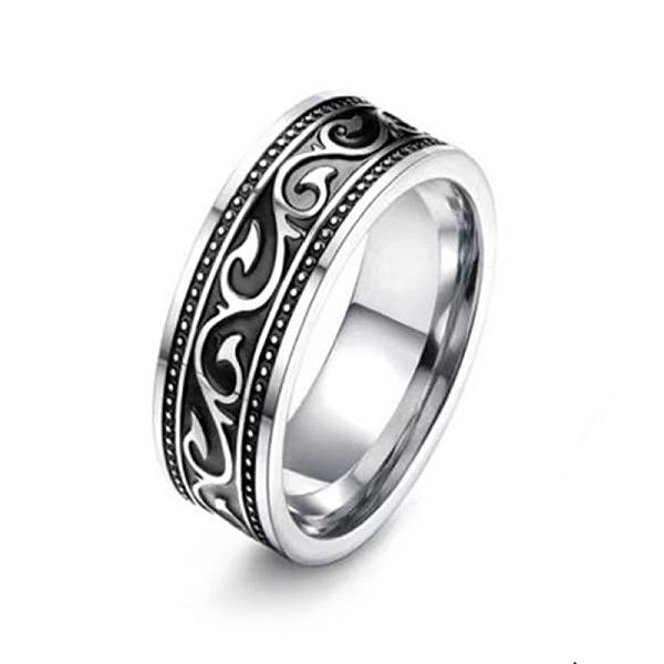 PandaHall Antique Silver Titanium Steel Finger Ring, Leaf, US Size 10(19.8mm) Stainless Steel Leaf
PandaHall Antique Silver Titanium Steel Finger Ring, Leaf, US Size 10(19.8mm) Stainless Steel Leaf